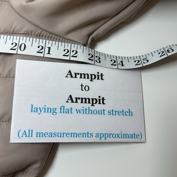 AVIA Mixed Media Jacket Full Zipper Taupe XL 16-18 - Picture 8 of 12